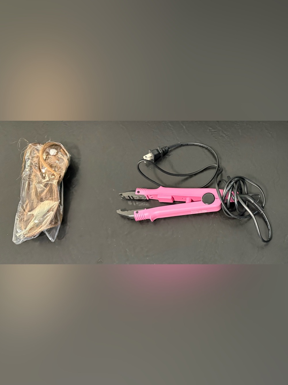 Pink Hair Extension Iron - Styling Tool